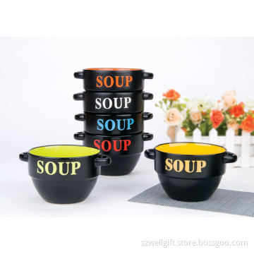 Ceramic Stackable Soup Bowl Set